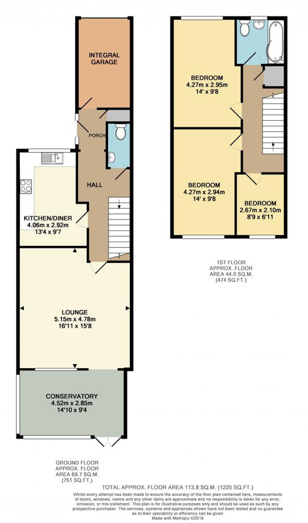 Floorplans For Woodlands Close, Peacehaven