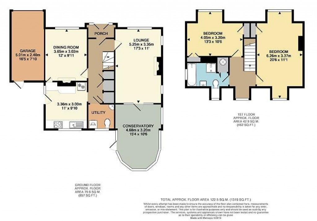 Floorplans For Tudor Close, Seaford