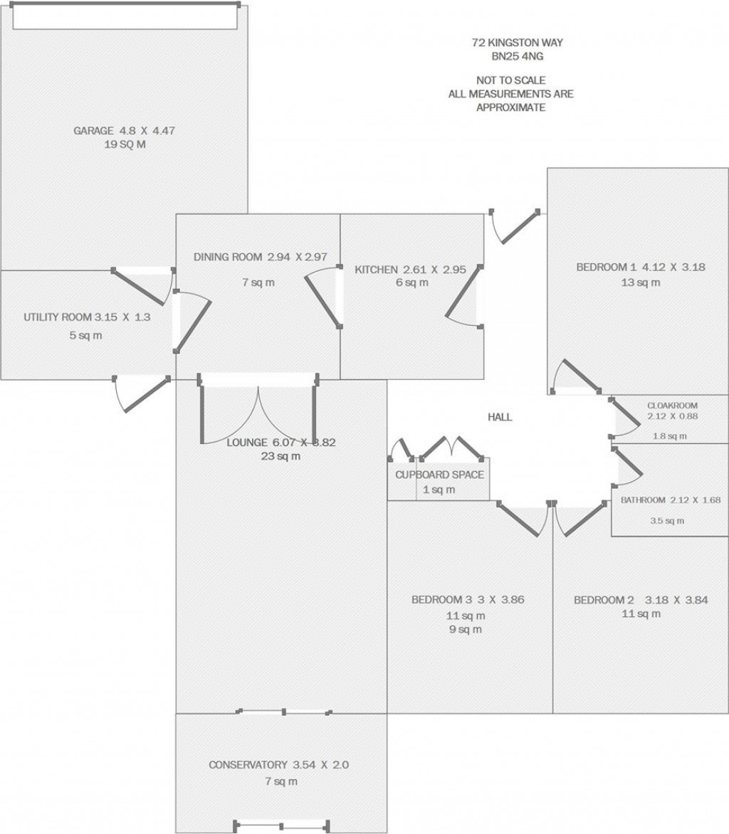 Floorplans For Kingston Way, Seaford