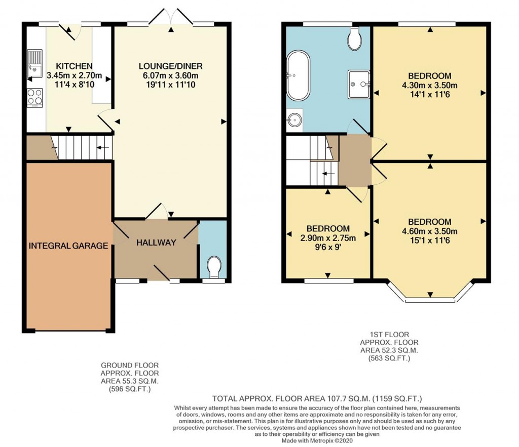 Floorplans For Pinewood Close, Seaford