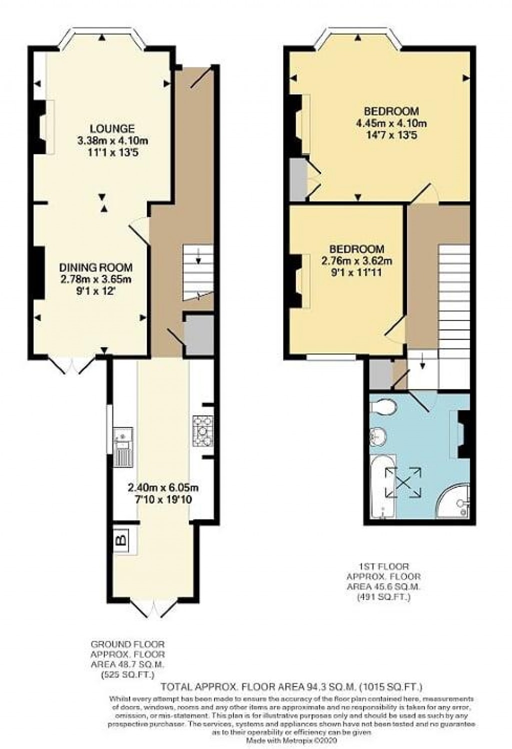 Floorplans For Norton Terrace, Newhaven