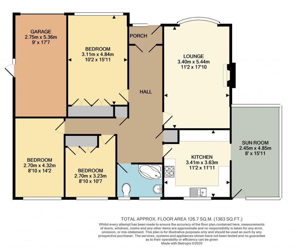 Floorplans For Stirling Close, Seaford