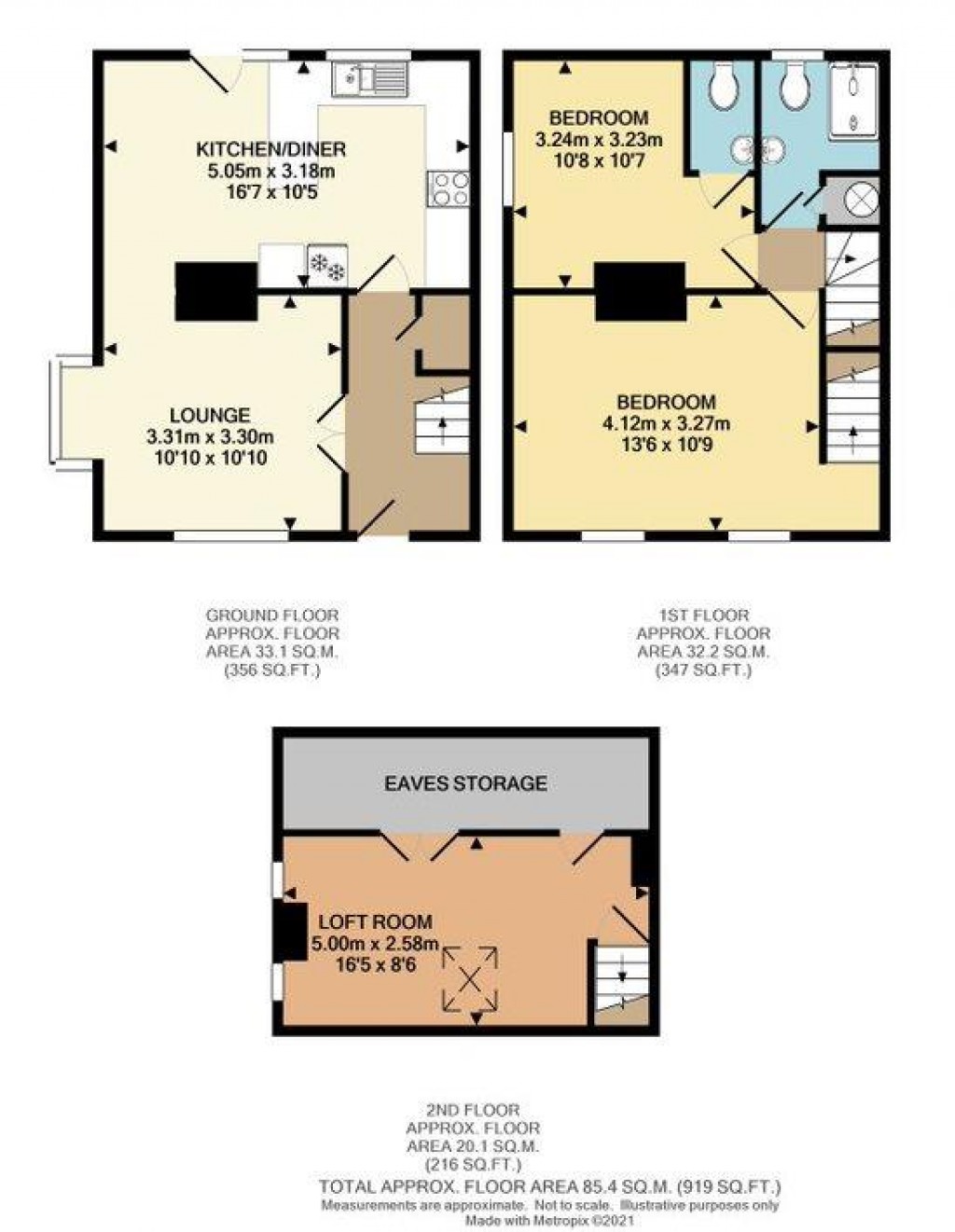 Floorplans For Sydney Road, Eastbourne