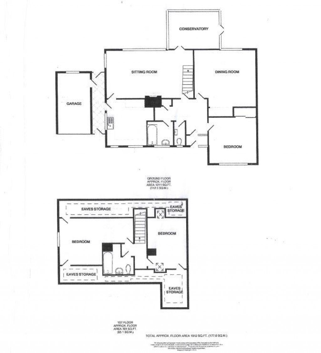 Floorplans For Michel Dene Road, East Dean, Eastbourne