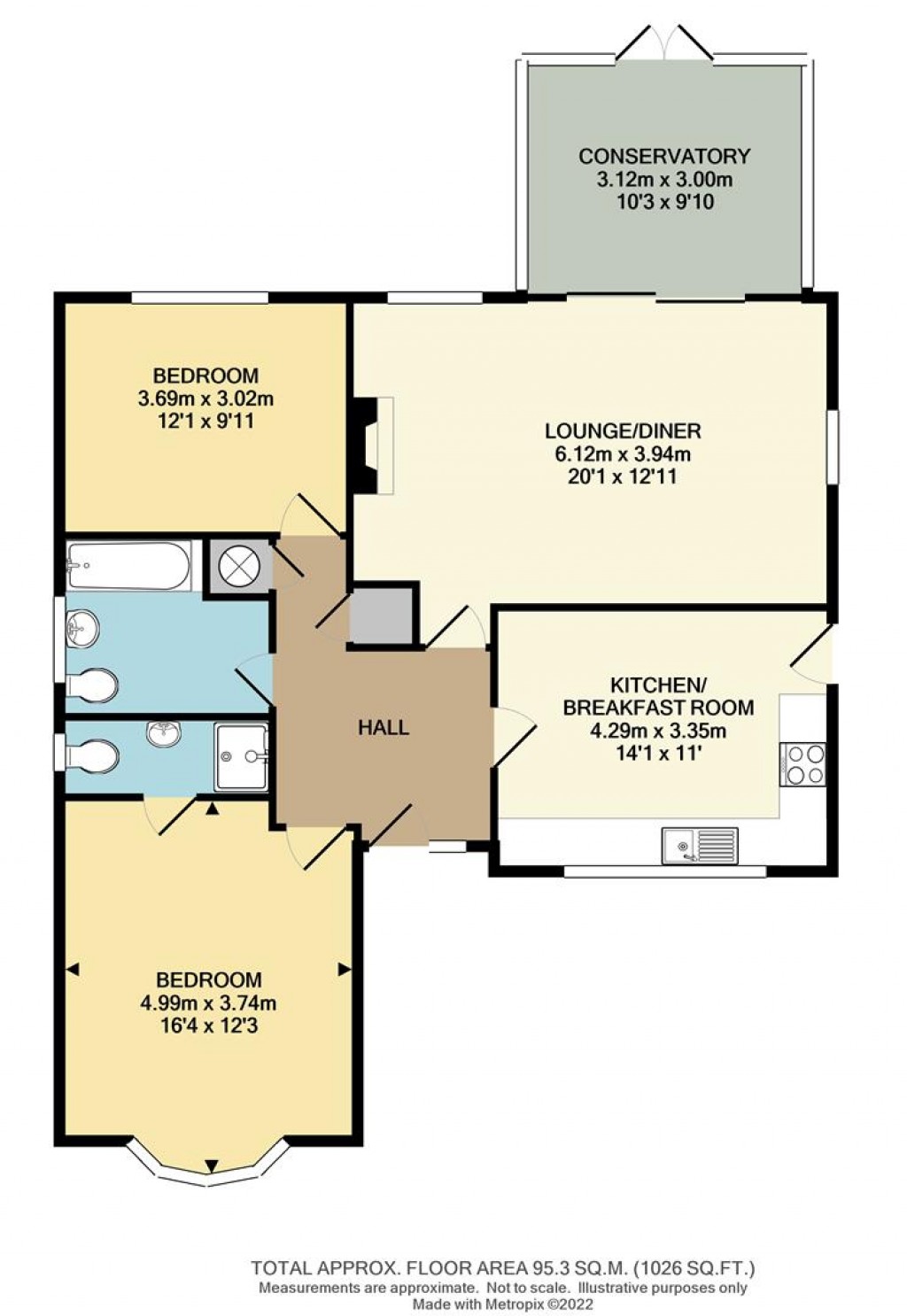 Floorplans For North Way, Seaford