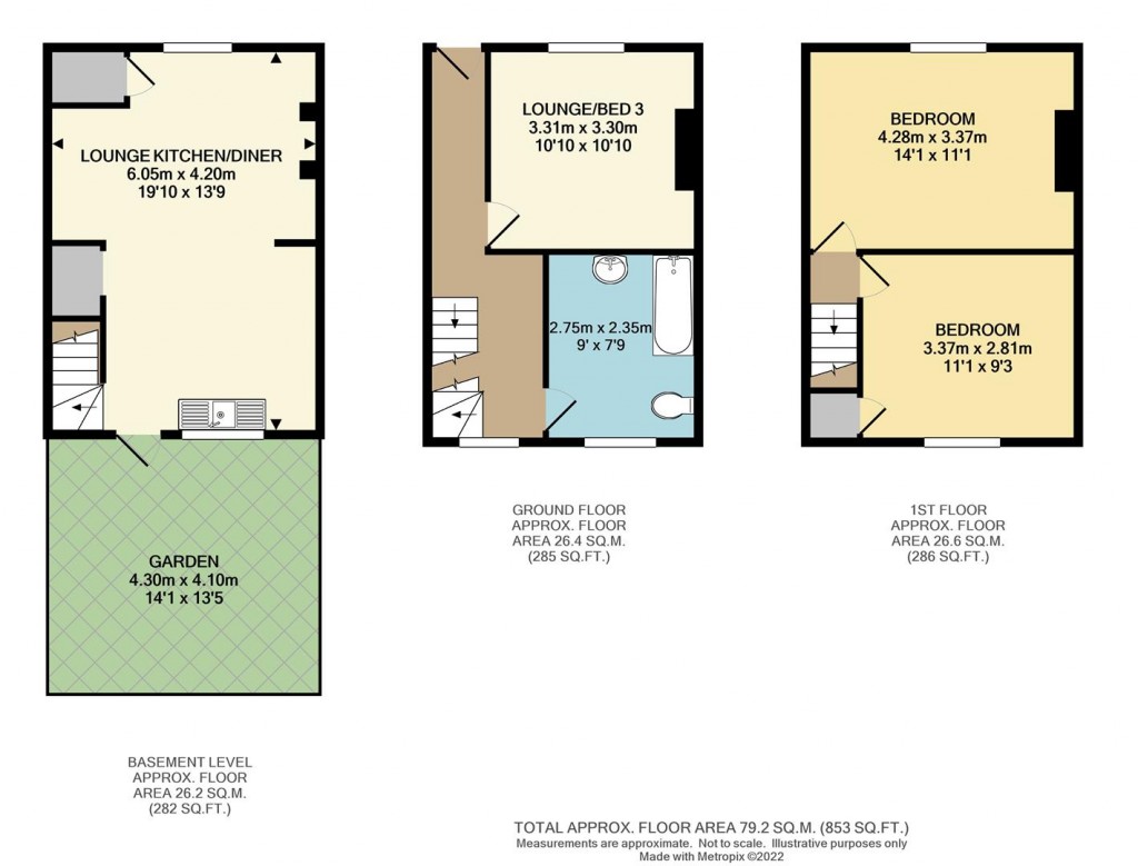 Floorplans For Foundry Street, Brighton