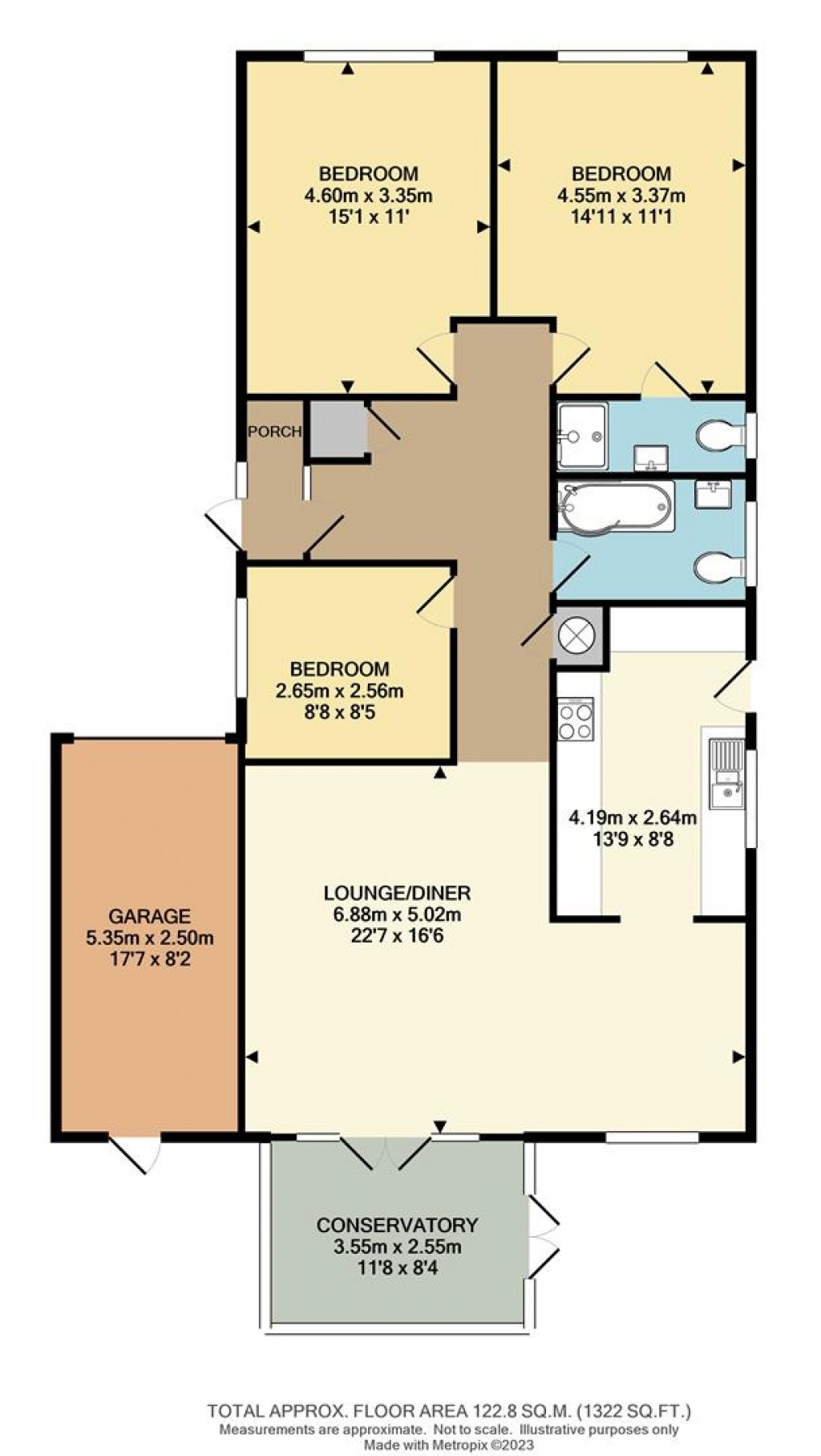 Floorplans For North Way, Seaford