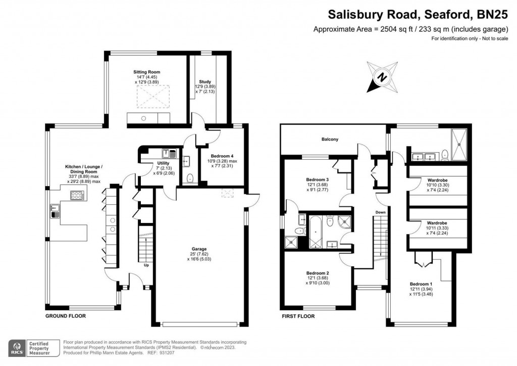 Floorplans For Salisbury Road, Seaford