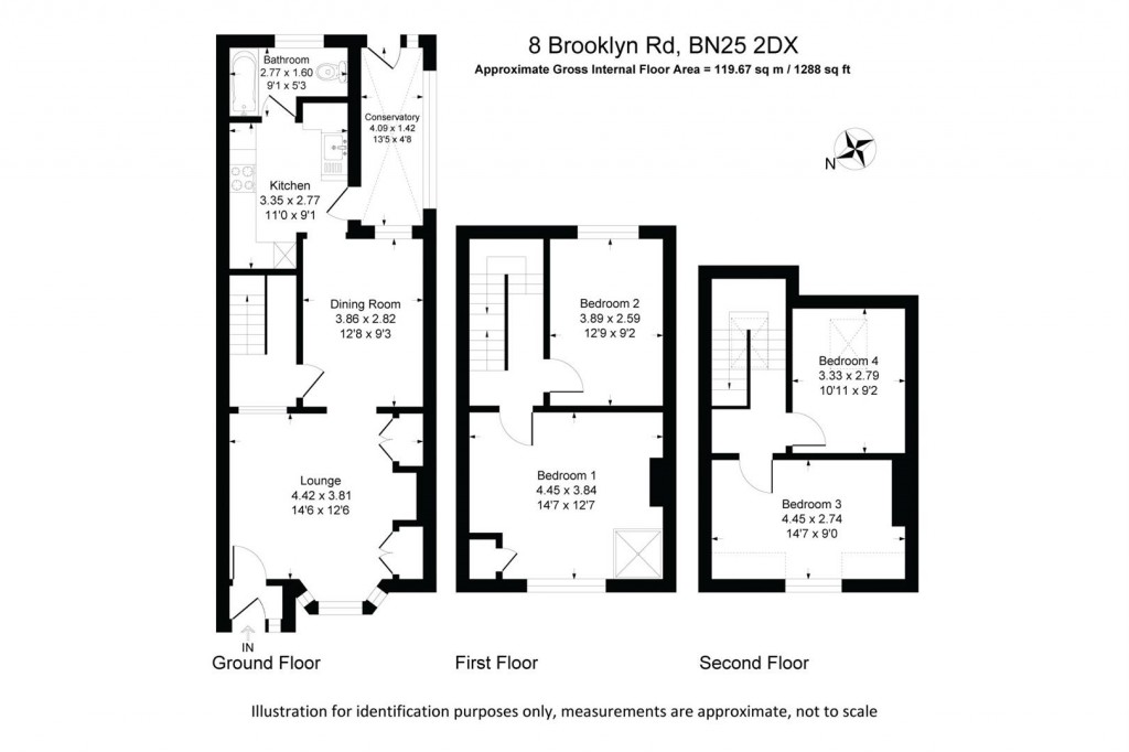 Floorplans For Brooklyn Road, Seaford