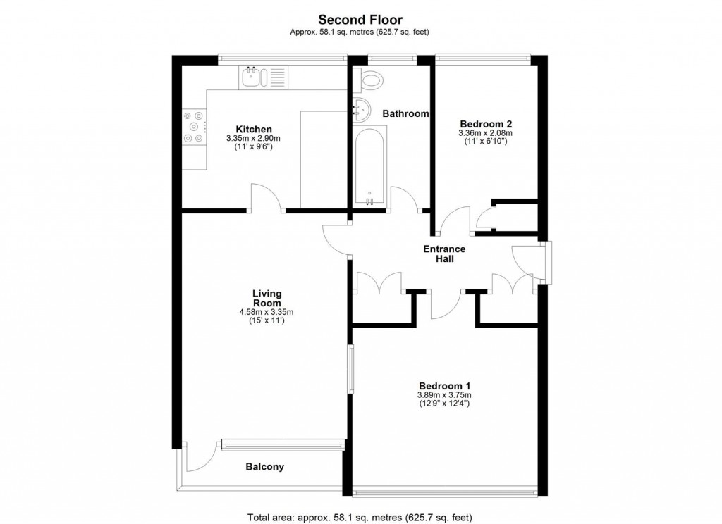 Floorplans For Barcombe Close, Eastbourne