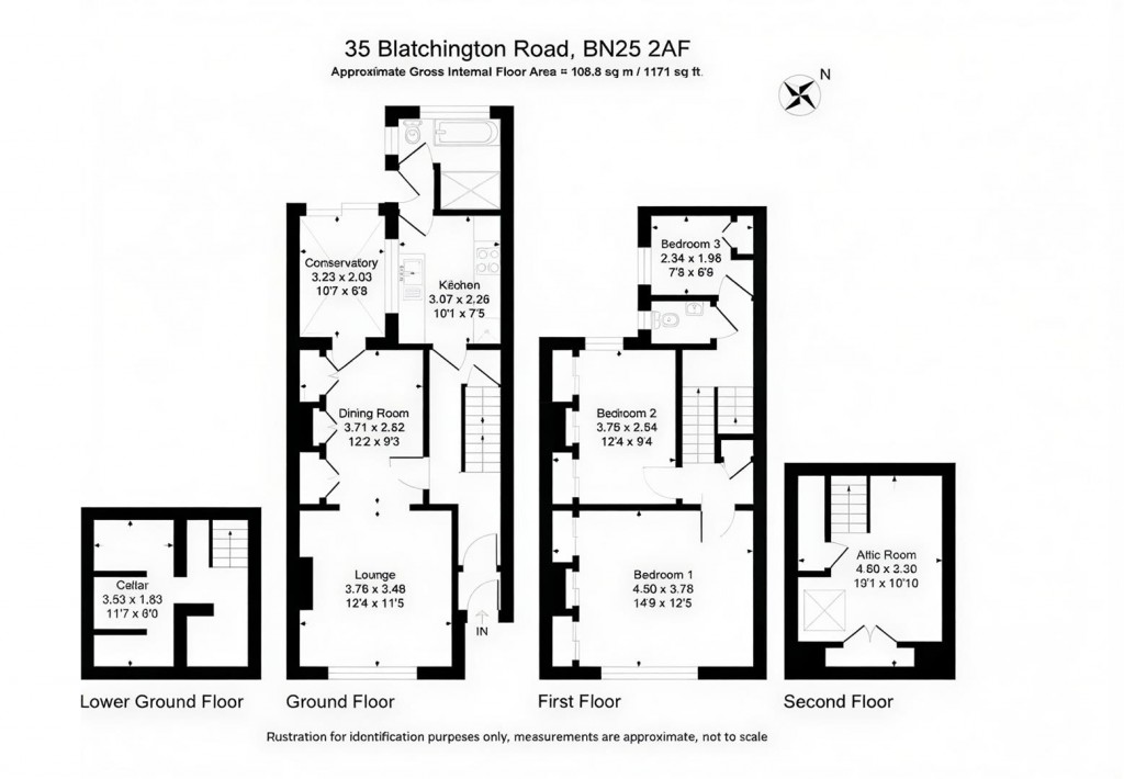 Floorplans For Blatchington Road, Seaford