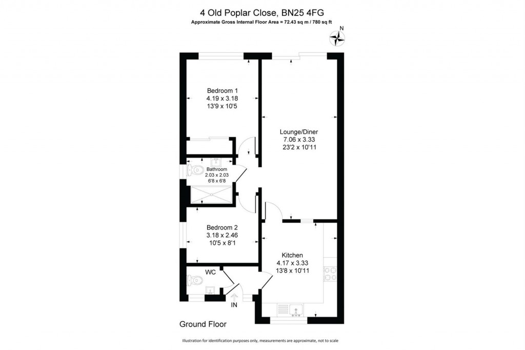 Floorplans For Old Poplar Close, Seaford