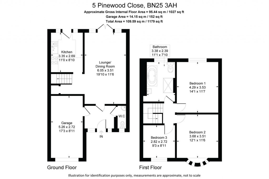 Floorplans For Pinewood Close, Seaford